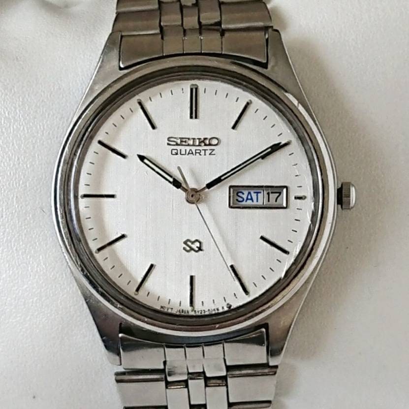 Vintage Seiko White 90s SQ - Etsy