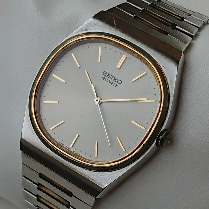 Vintage Seiko Gold&gray 80s Ultra Rare - Etsy