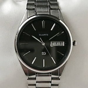 Reloj Seiko SQ negro vintage años 80, todo original