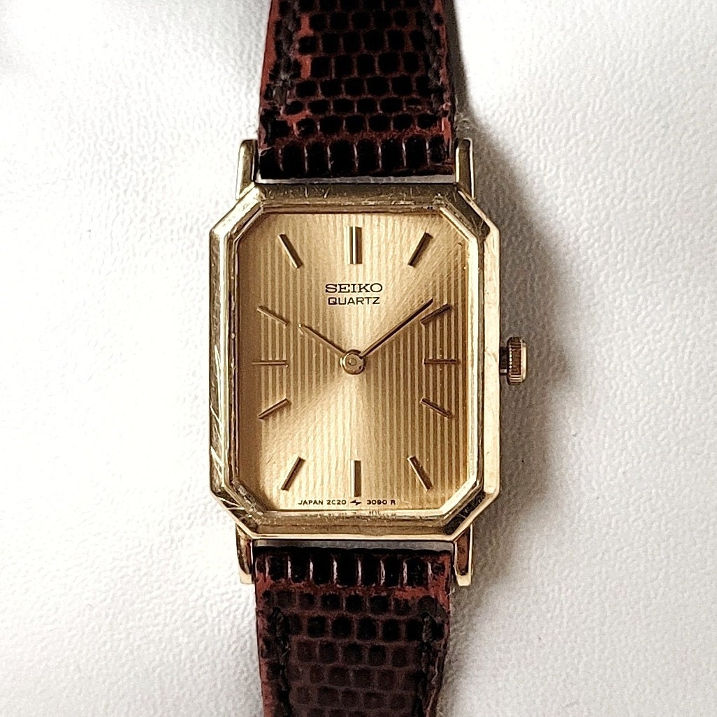 Vintage Seiko Tank for Ladies 90s Unique - Etsy