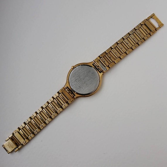 Vintage Citizen Gold with Roman numerals 90s Ultr… - image 8