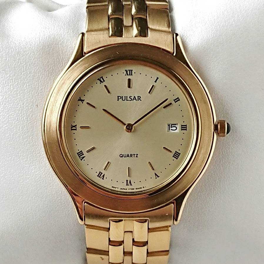 Pulsar Gold vintage de los anos 90 unico Etsy Mexico
