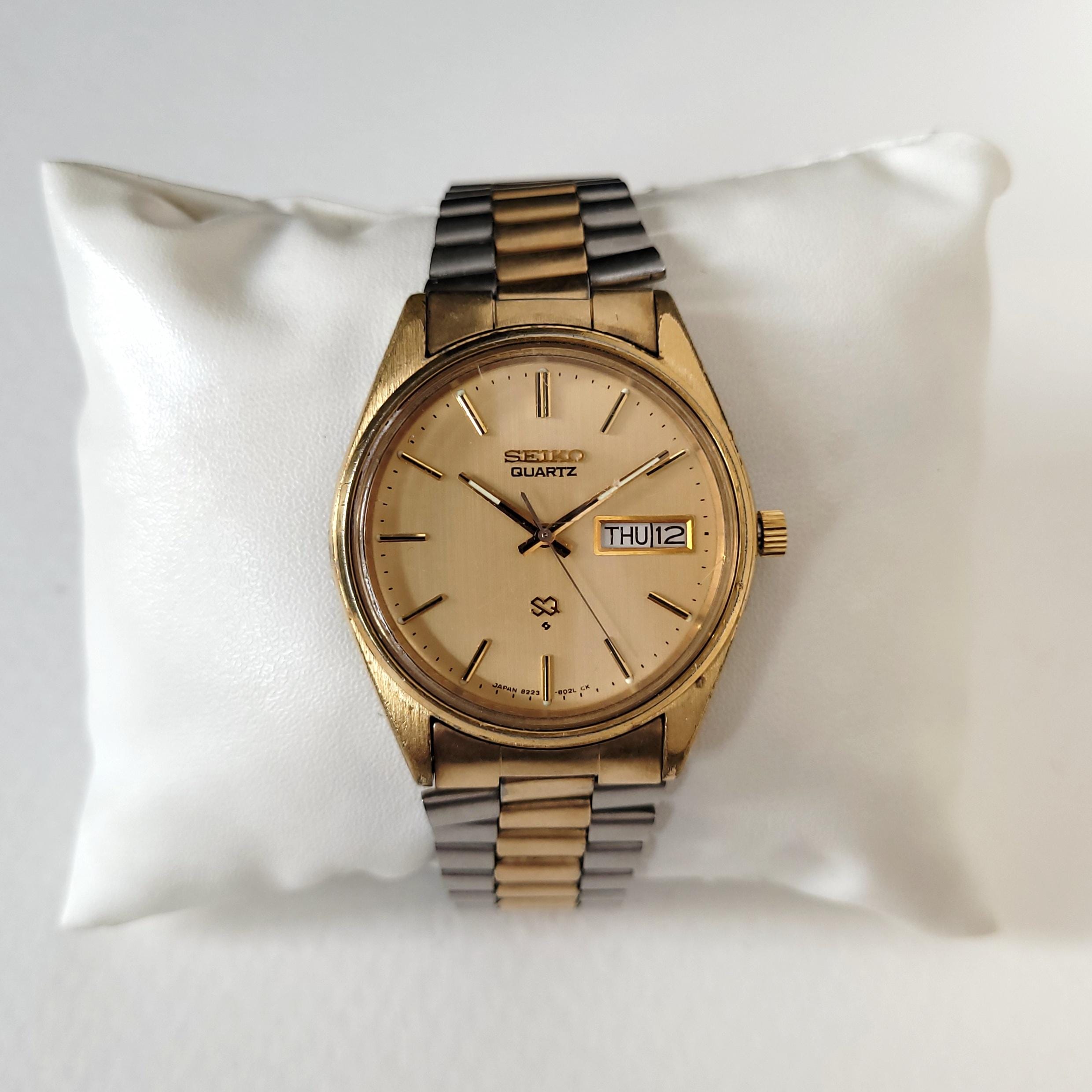 Vintage Seiko Quartz Day Date Watch 80s/90s | Gold Tone Two Tone