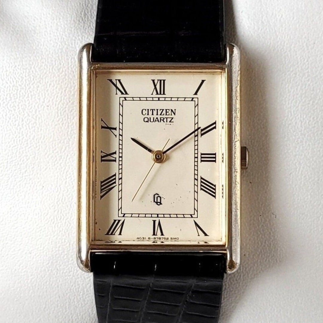 Vintage Citizen in Tank Form 90s Unique!! - Etsy