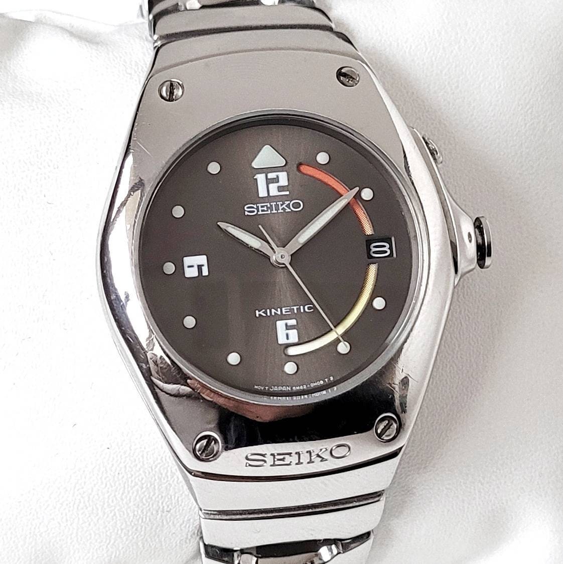 Vintage Seiko Arctura Kinetic Watch: 90s Jorg Hysek Design