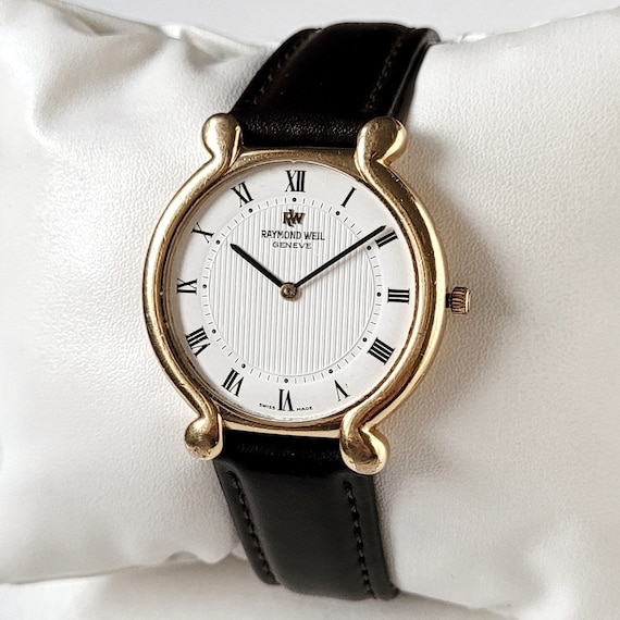 RAYMOND WEIL☆ 腕時計☆18k Raymond Weil Geneve 18K Gold EP Ref 9983 Tank Vintage Watch