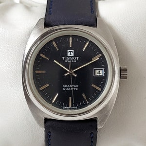 Vintage Tissot Seastar Blue 1st generation 70s Ultra Rare image 1