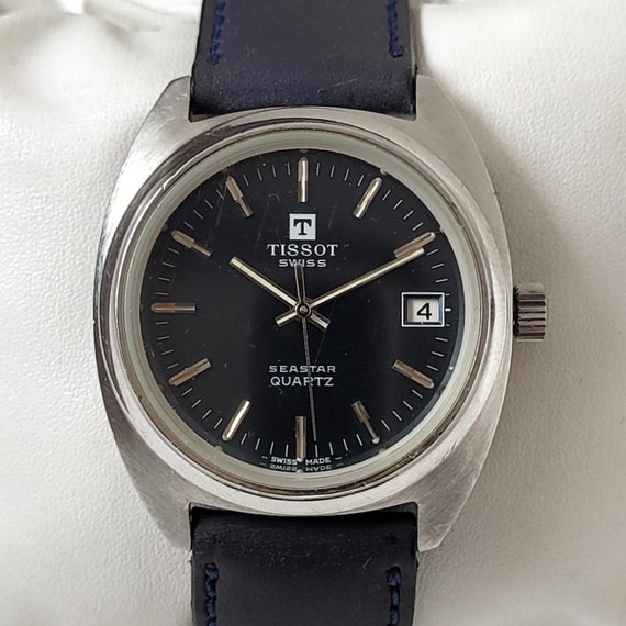 Vintage Tissot Seastar Blue 1st generation 70s Ul… - image 1