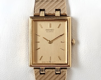 時計 vintage agete square Watch Hawaiian y2k Vintage Seiko Tank 90s High Condition - Etsy