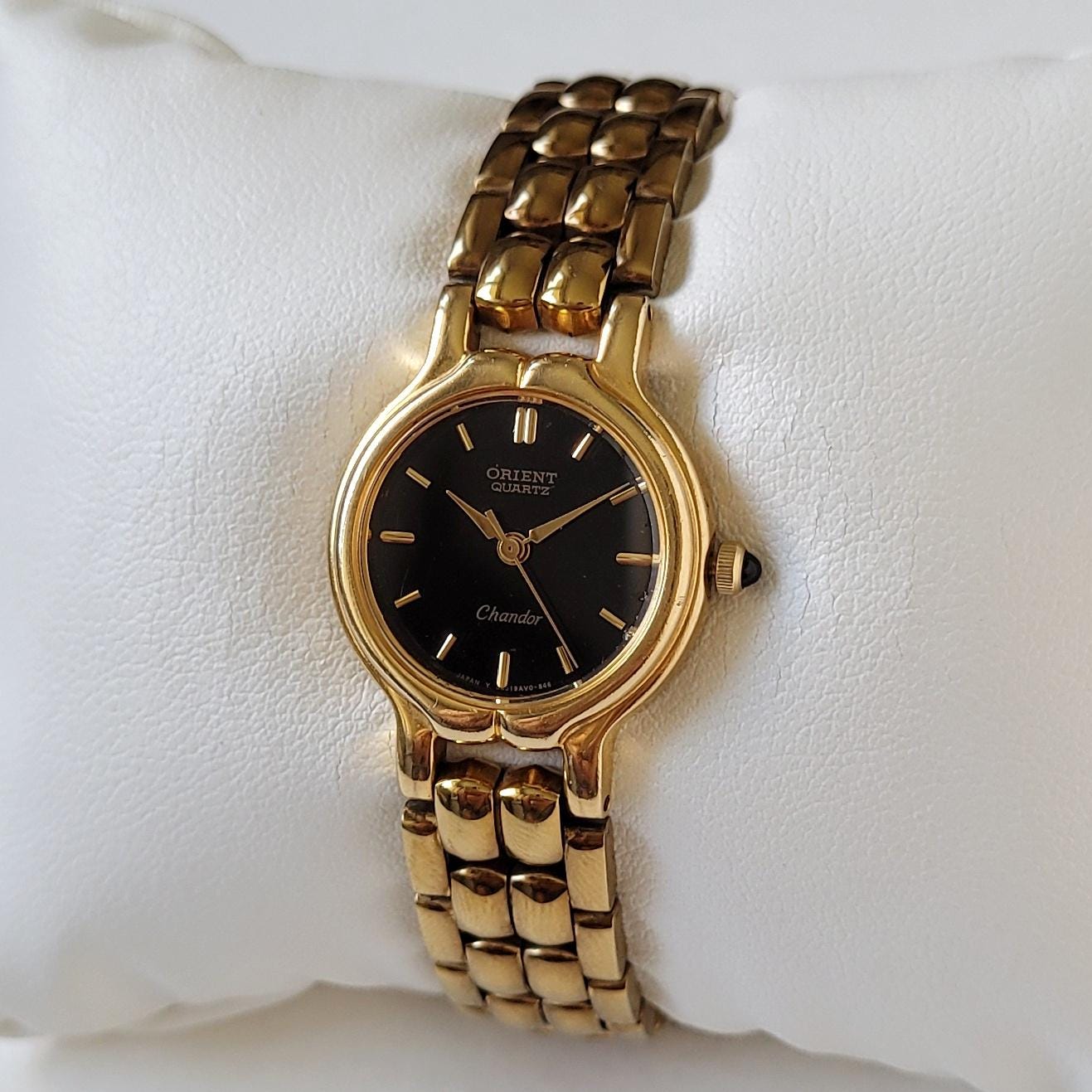 ORIENT Chandor Vintage Quartz Watch Gray Dial Gold Silver