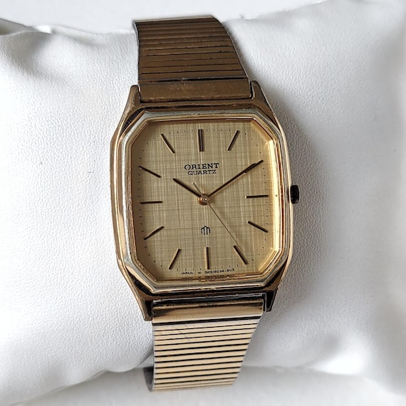 ビンテージ ORIENT TANK Vintage Orient VX Tank From 1980s - Never Worn - White Dial