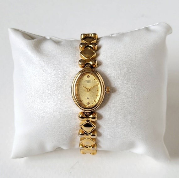 Vintage Citizen Oro con Diamantes 90s nico Etsy Espa a