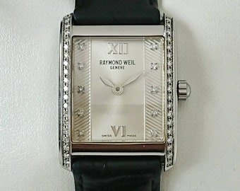 Vintage Raymond Weil-tank, hoge staat met doos, jaren 90, uiterst zeldzaam!