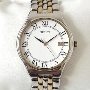 Vintage Seiko Two Tone Classic 90s Unique