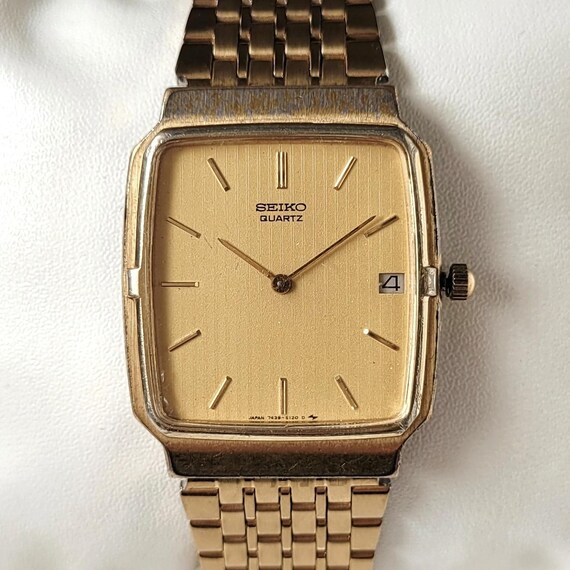 Vintage Seiko Rectangular 90s Unique - image 1