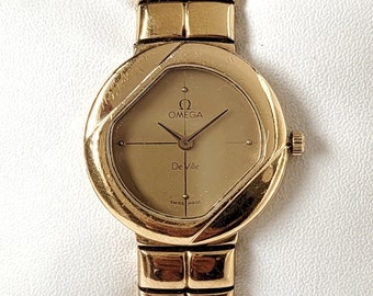 Vintage Omega De Ville Asymmetrical Design 90s for ladies Rare