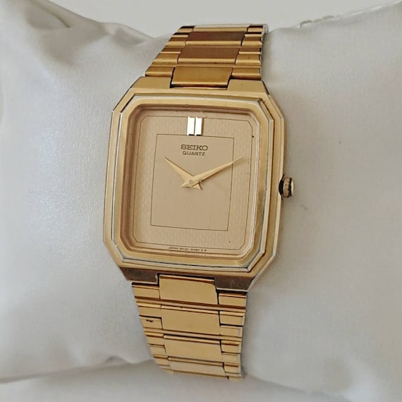 Vintage Seiko Gold 90s Unique - Etsy