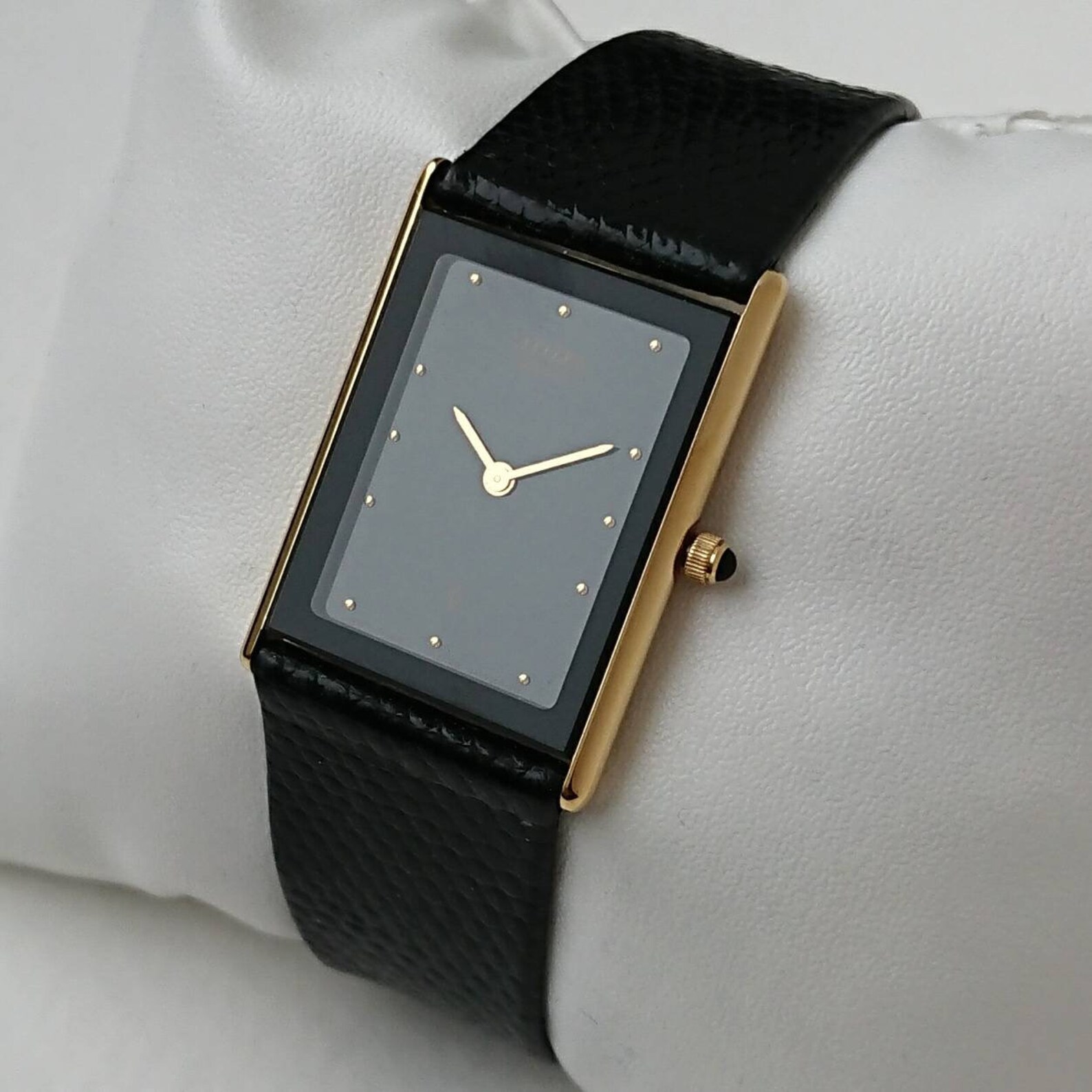 Vintage Citizen Tank all original with box 80s Unique Etsy