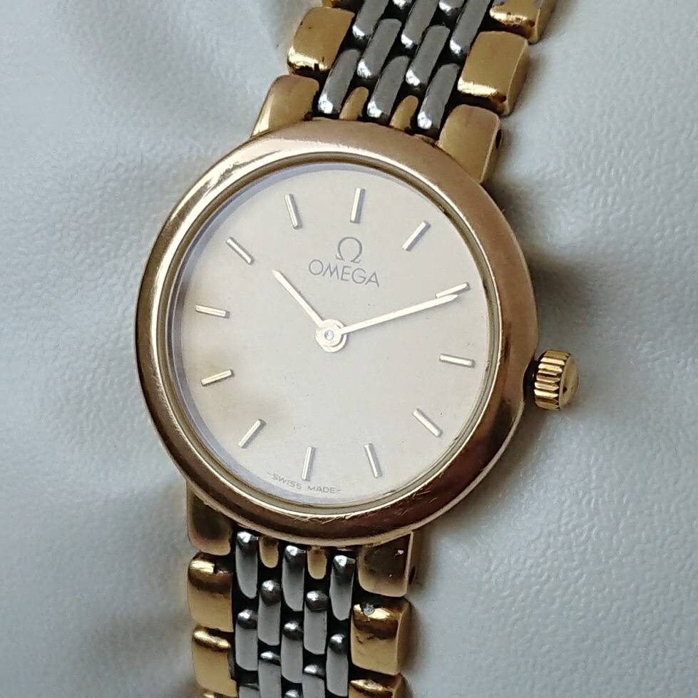 Vintage Omega De Ville 2 Tone 80s Ultra 