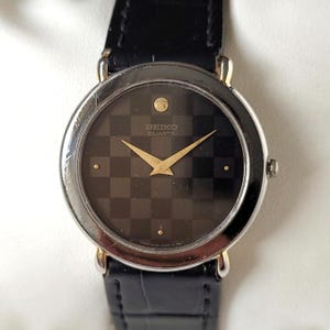 Reloj Seiko Vintage Negro Años 90 ¡Único!
