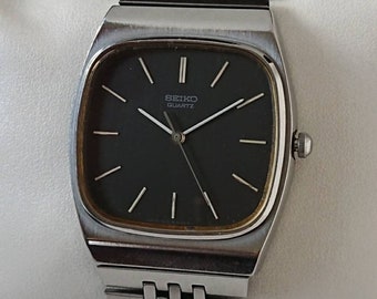 SEIKO 真鍮・ガラス目覚時計　ビンテージ Black Face 正確に稼働 SEIKO Crown “Black Dial” | L o'clock