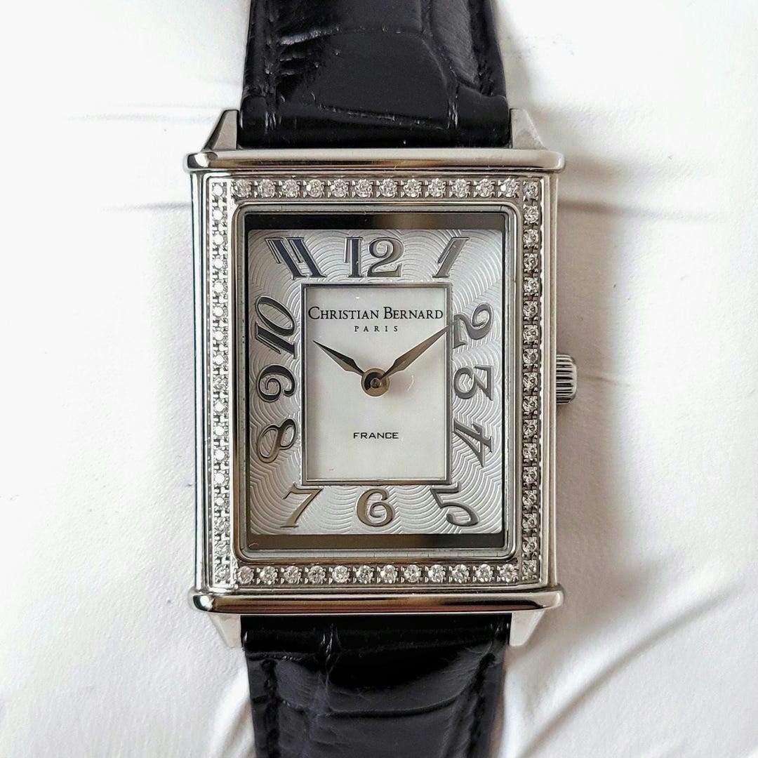 NOS Christian Bernard Tank With Diamonds | Quartz | Mother of