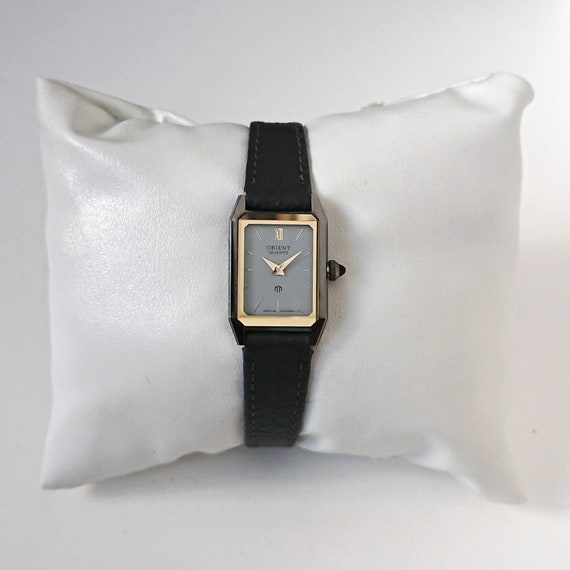 Vintage Orient Tank - Never Worn - 1980s - White Gold Dial
