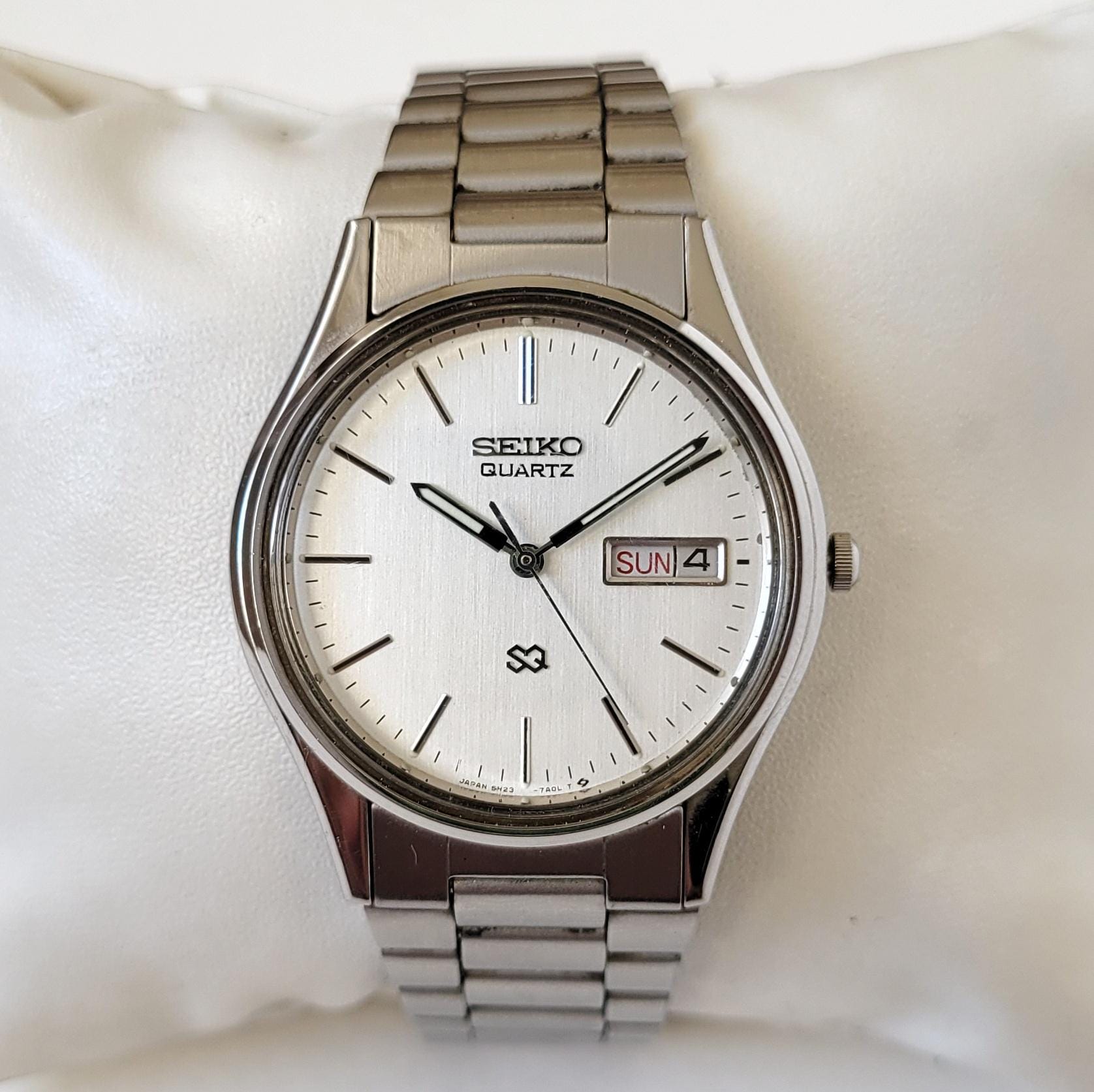 Vintage Seiko SQ White 90s High Condition - Etsy