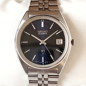 vintage Seiko SQ bleu foncé des années 70 en très bon état