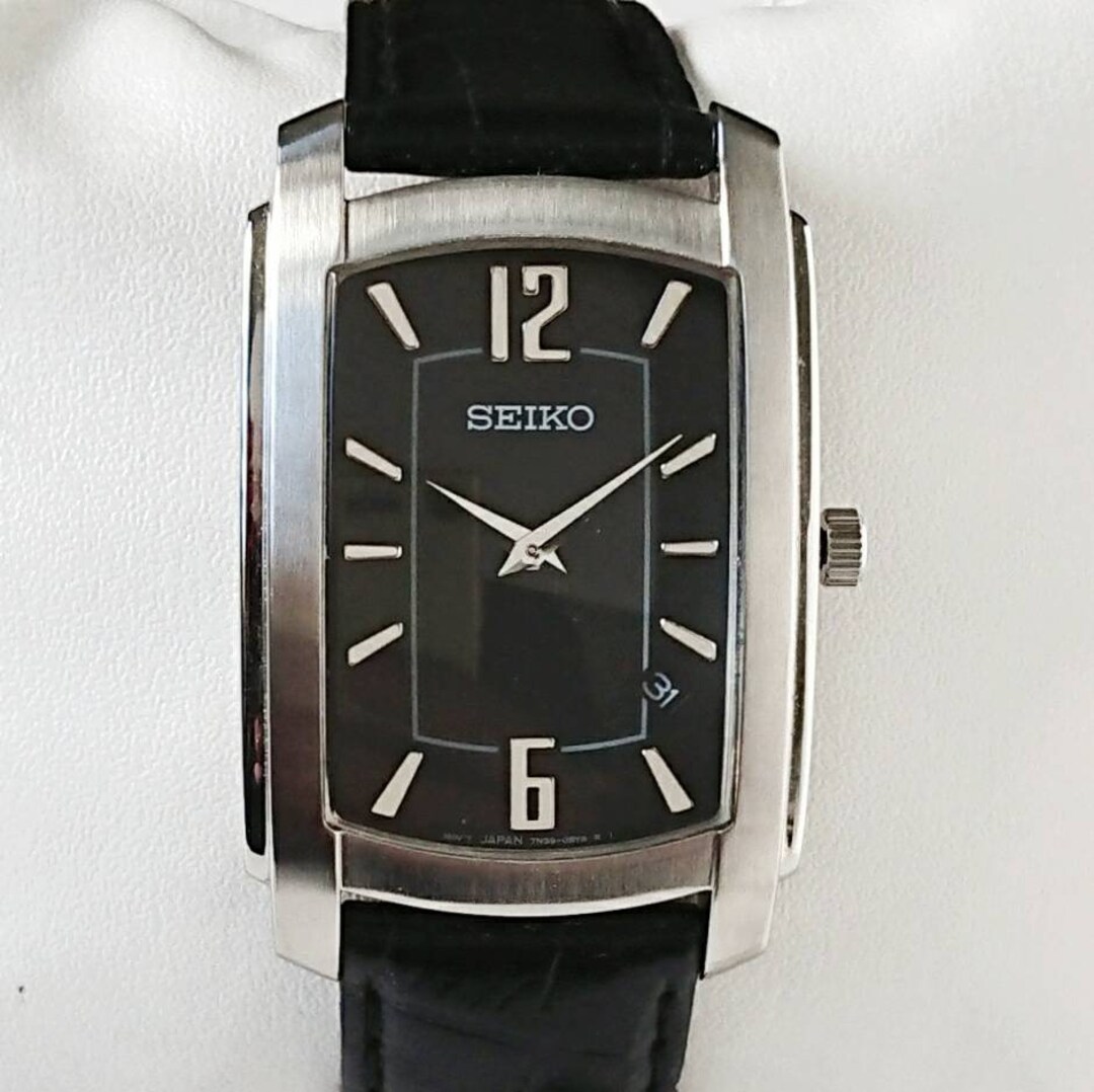 Vintage Seiko Rectangular 90s Last New! - Etsy Vintage Seiko Rectangular 90s Last New! - Etsy