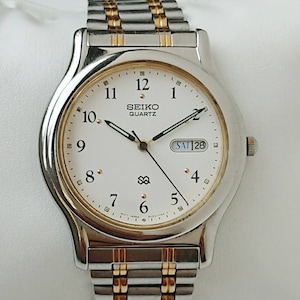 Orologio Seiko SQ in oro vintage degli anni '80, rarissimo