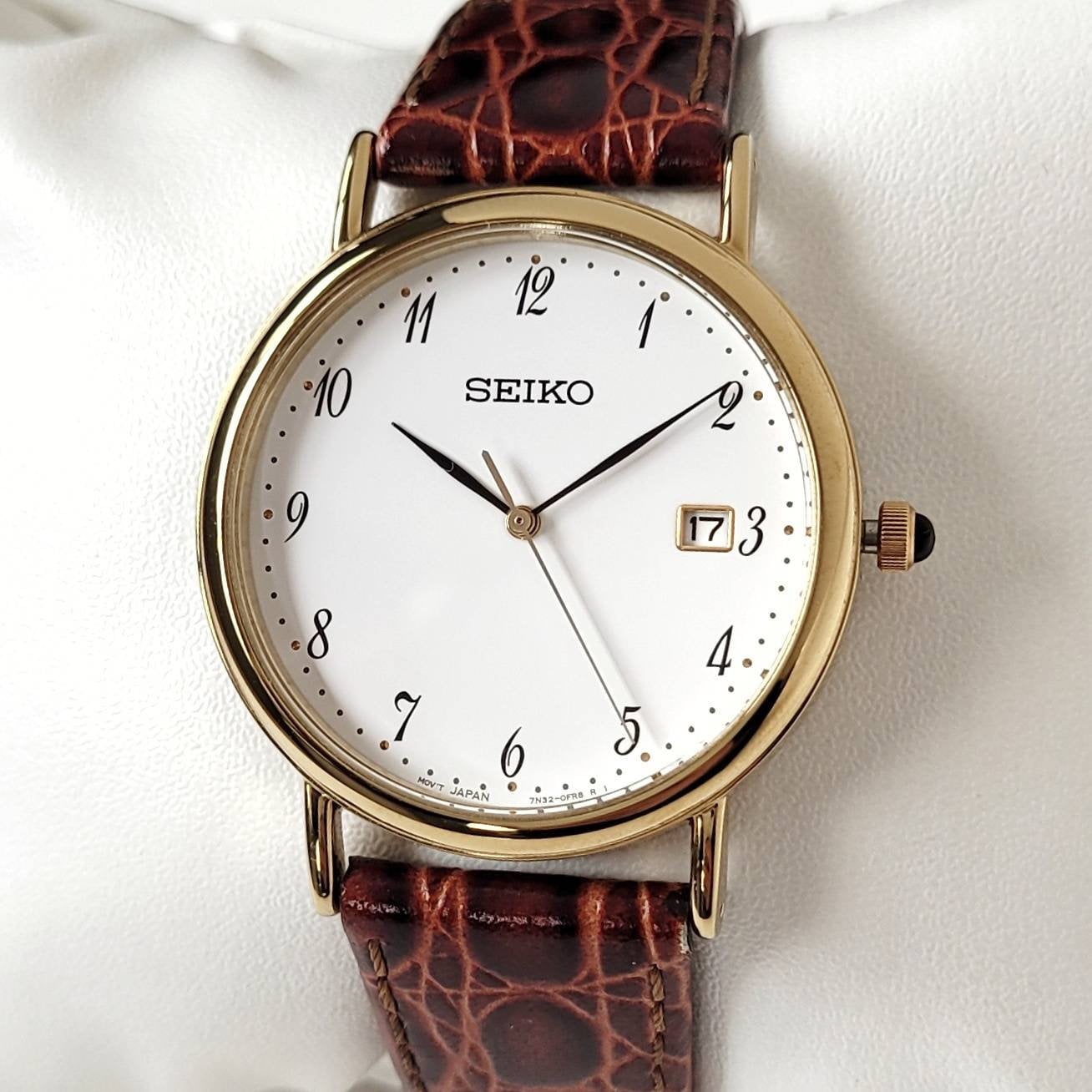 Vintage Seiko Classic Gold 90s NOS | UNWORN VINTAGE! - Etsy