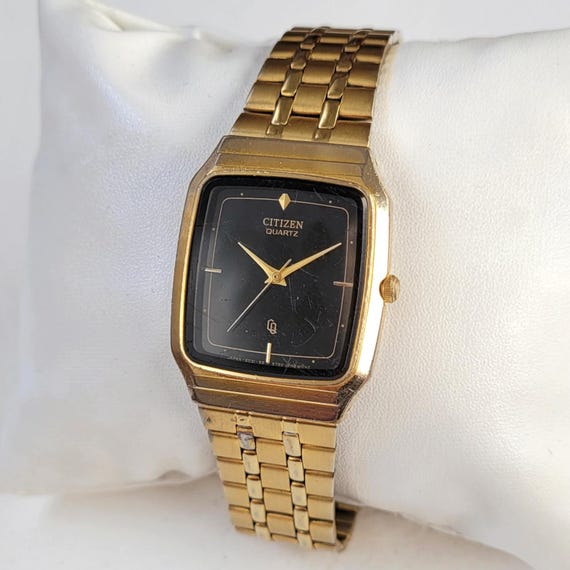 Vintage Citizen Tank Black & Gold 90s Unique - Etsy