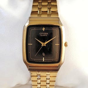 Débardeur Citizen vintage noir et or des années 90 Unique