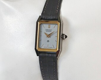 ビンテージ ORIENT TANK Vintage Orient VX Tank From 1980s - Never Worn - White Dial