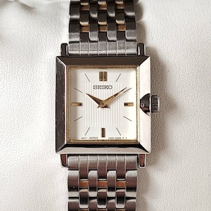Reloj Seiko Square vintage de los años 90, ultra raro