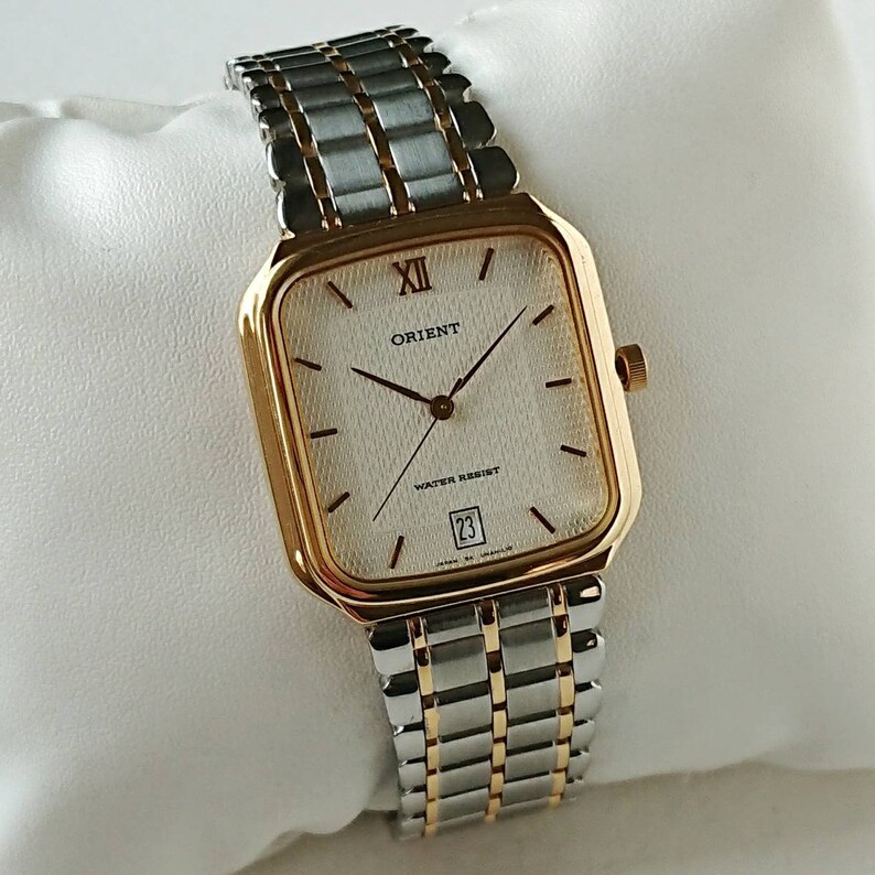 Orient Classic Rectangular Reverse NOS Orient Vintage Watch | Quartz | Rare Rectangular Form With Stylish ...