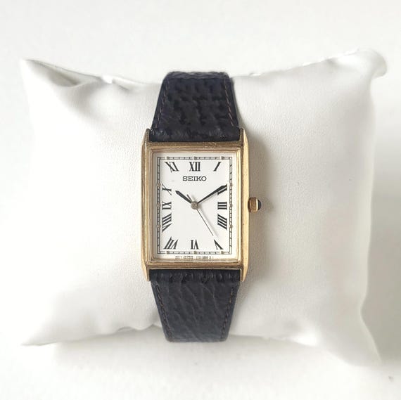 Vintage Seiko Tank With Gold Dots 90s Ultra Rare - Etsy