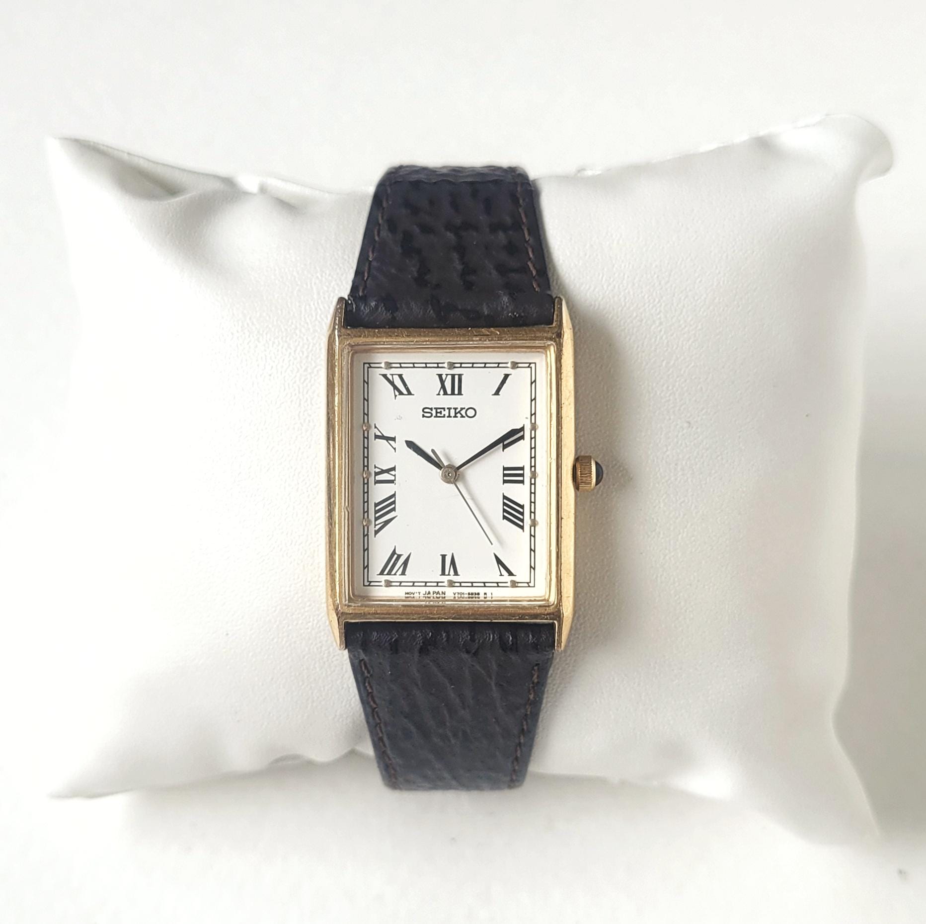 Vintage Seiko Tank With Gold Dots 90s Ultra Rare - Etsy