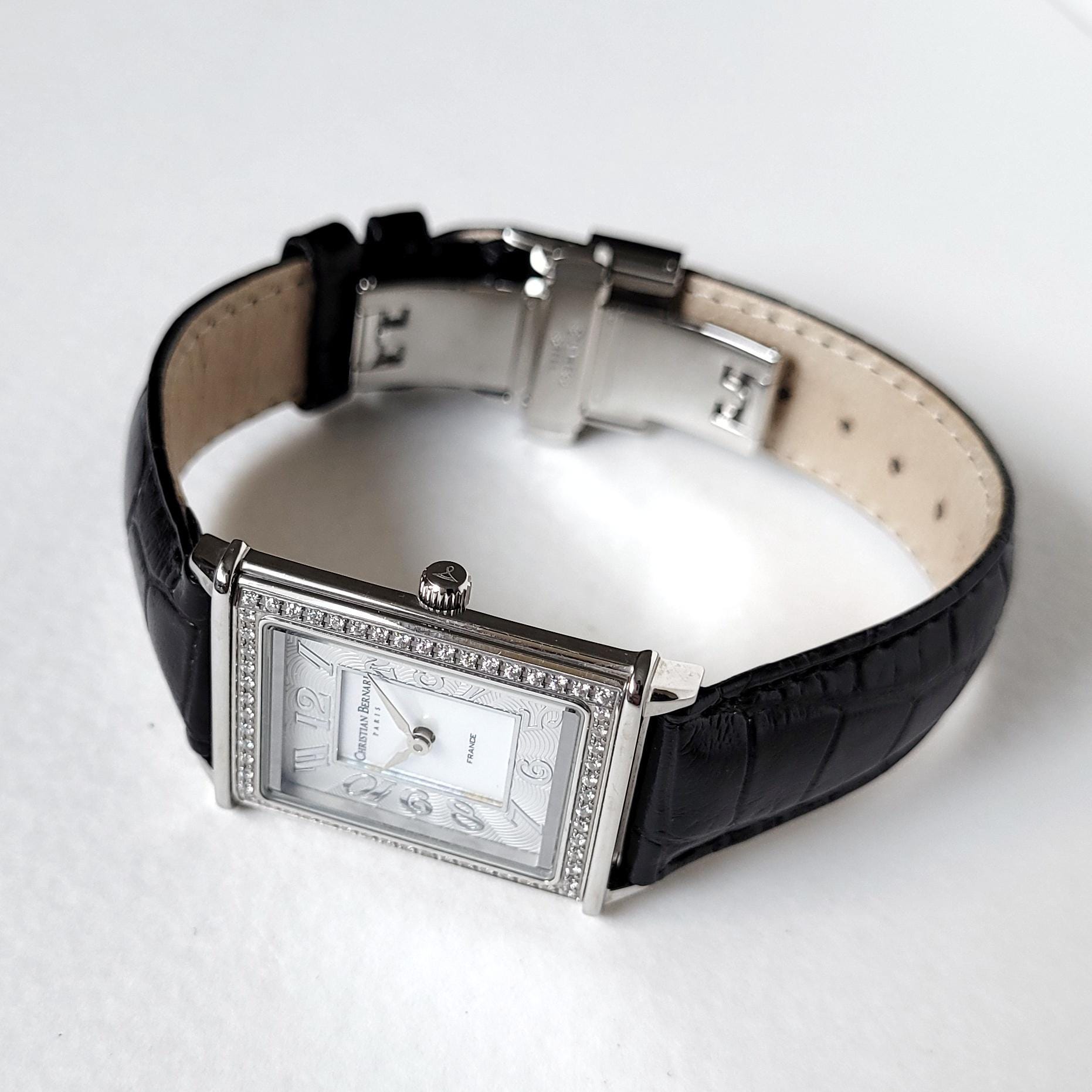 NOS Christian Bernard Tank With Diamonds | Quartz | Mother of