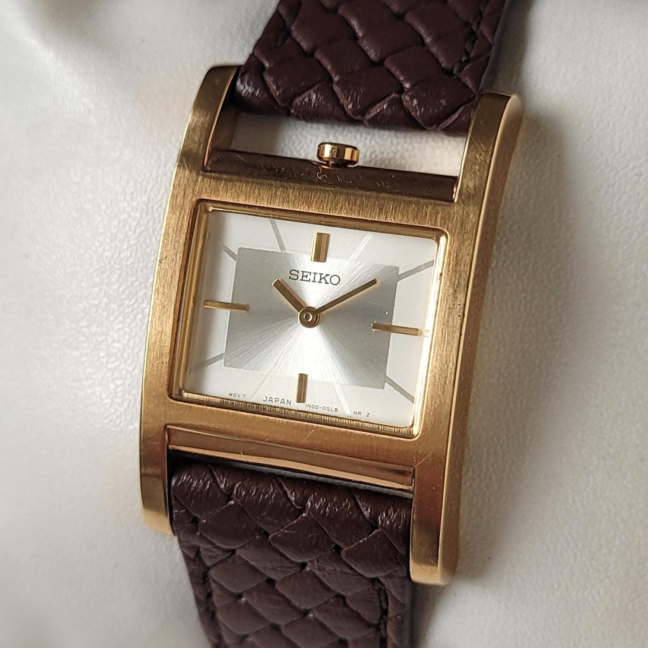 90s Vintage Seiko tank 腕時計 タンク 高級ゴールド 【公式通販】