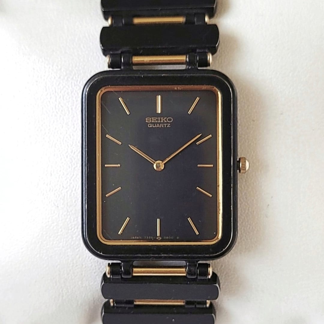 SEIKO Wristwatch FREQUENCY WHITE Model 1990's Very Rare