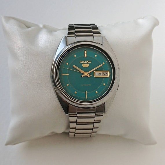 Vintage Seiko 5 Green 80s Ultra Rare 