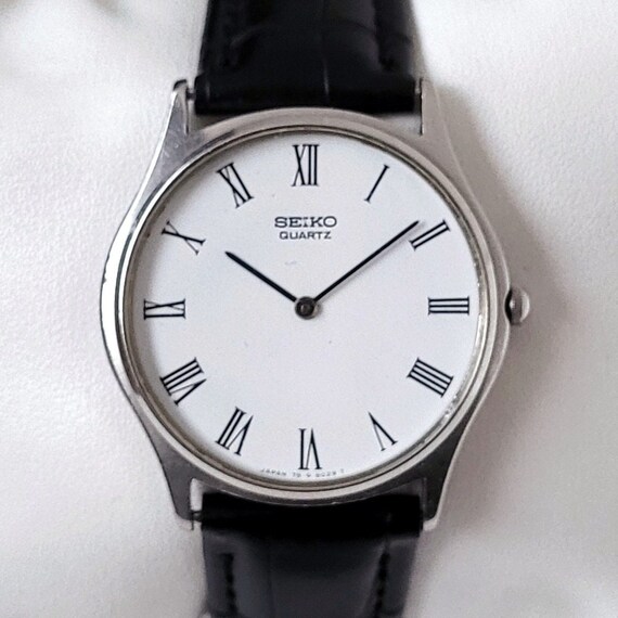 Vintage Seiko Classic Dress Watch With Roman Numerals 80s Unique Etsy Canada