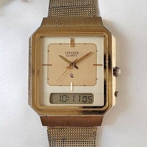 Vintage Citizen Digital & Analogue 80s Unusual Design
