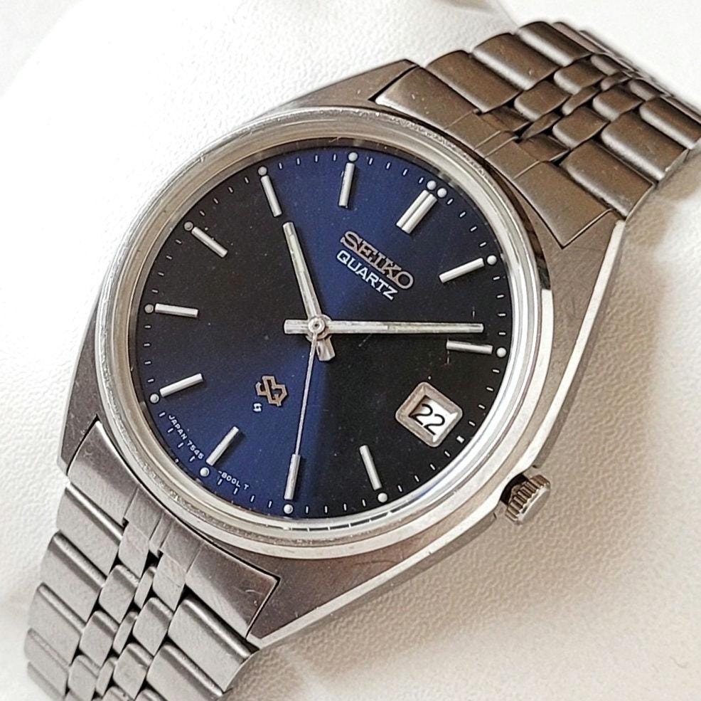 Vintage Seiko SQ Dark Blue 70s High Condition - Etsy Vintage Seiko SQ Dark Blue 70s High Condition - Etsy