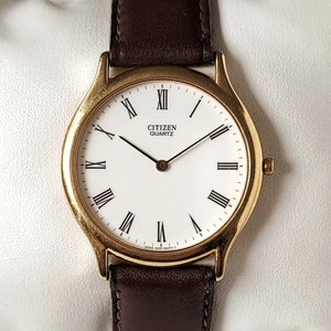 Vintage Citizen Classic Dress Watch with Roman numerals 90s Unique