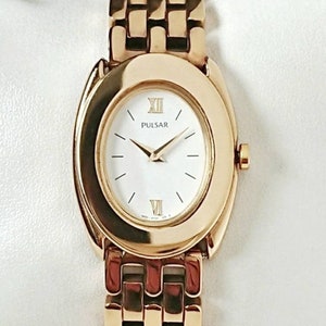 Vintage Pulsar Gold voor dames van Seiko 90s Laatste nieuw!