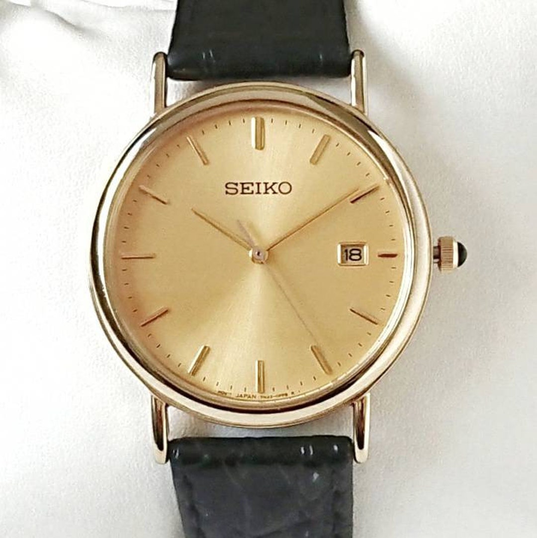 Vintage Seiko Classic Gold 90s Ultra Rare - Etsy New Zealand