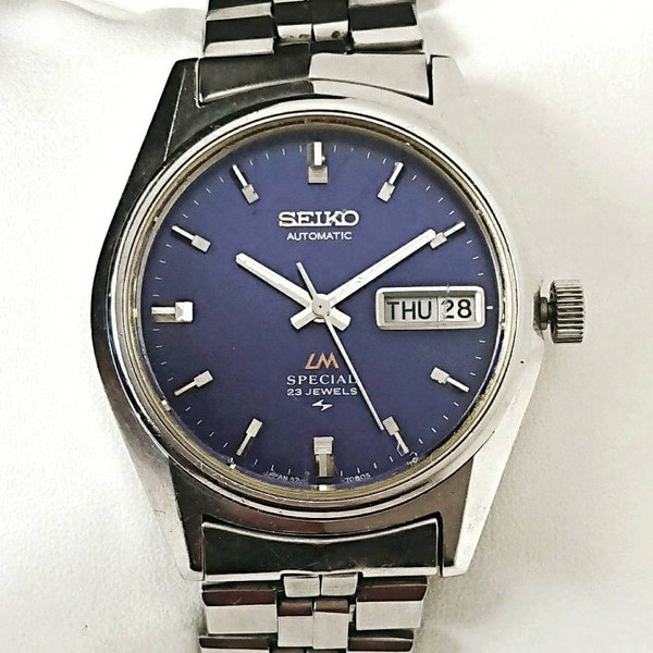 Vintage Seiko Lord Matic LM Special Blue 70s all original!
